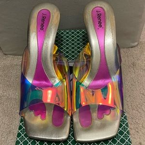 J. Renee Mirror slip on sandal, size 10